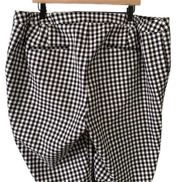 Talbots Hampshire Gingham Ankle Pants Straight Leg Stretch High Waist Soft - Picture 6 of 16